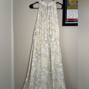 PROLOGUE high neck pale floral midi dress SMALL